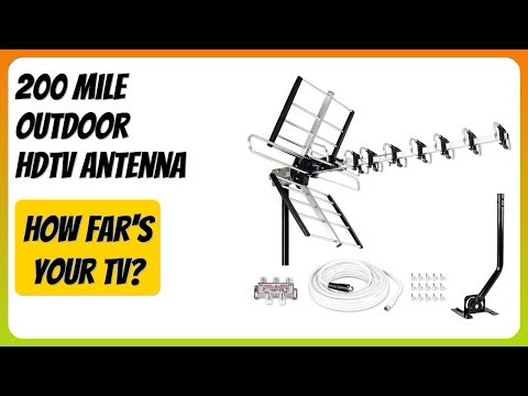 REVIEW (2026): 200 Mile Outdoor HDTV Antenna. Features.