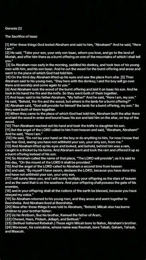 Genesis 22 Old Testament 1-24