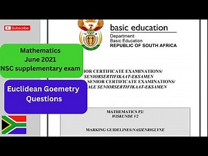 Grade 12 Past Exam Paper NSC June 2021 Geometry Paper 2