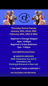 1.2K views · 14 reactions | Beginner’s Chicago Steppin and Urban Ballroom classes start Thursday January 15th at Smooth Grooves. #TeamSmoothGrooves #ChicagoSteppin #UrbanBallroom | Smooth Grooves | Facebook