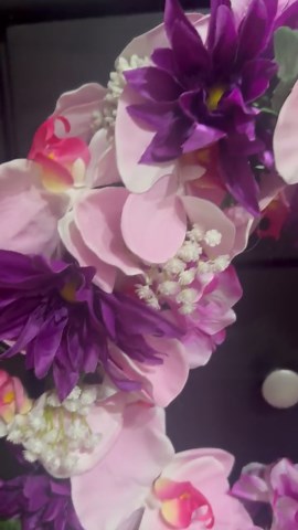 Grapevine Wreath; Spring & Summer Purple and Pink; Floral Door Decor - Etsy