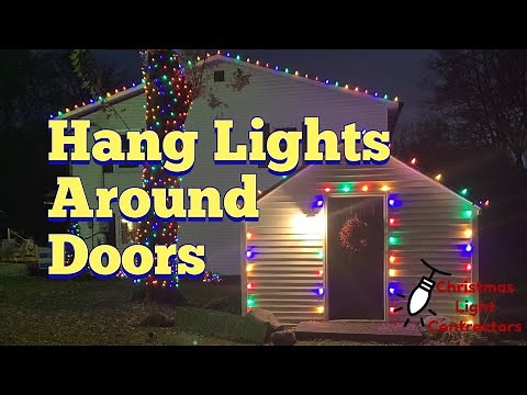 How to hang Christmas Lights on vinyl siding, door/windows - NO staples, nails, or clips