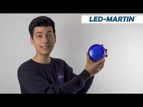 LED-MARTIN® XR20 ECO Rundumleuchte - blau - Magnet - AKKU - 220km/h DEKRA getestet