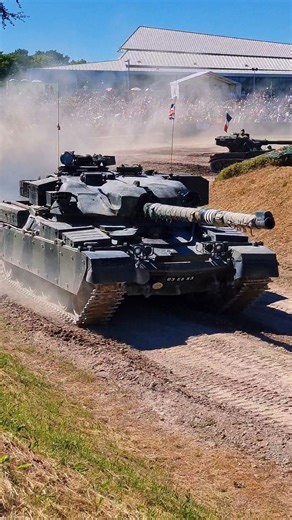 Britain’s Main Battle Tank for 20 years, Chieftain was one of the first true Main Battle Tanks, designed to replace both medium and heavy tanks in front line service. Its design incorporated a lot of revolutionary features. For example, in order to reduce height, the driver lies in a reclining position and changes gear with his foot. The gun uses a self-combusting, bagged charge in place of a brass cartridge case, and the tank is powered by a multi-fuel engine. | The Tank Museum