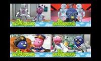 Mix of 4 videos from youtube : The Backyardigans Robot Repairman DVD October 13 2009