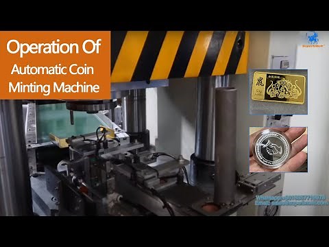 SuperbMelt automatic coin minting machine for gold silver copper coin making bar making