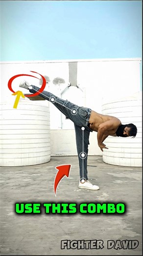 Fighter Tutorial Combo ⚡🤯 #selfdifence#fighting#fightingsport#youtubeshorts#combatsport