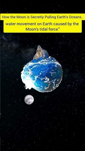 The Moon Is Secretly Moving Earth's Oceans! 😱🌊 #moon