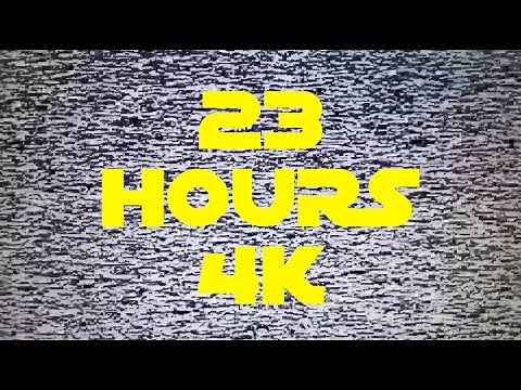 [23 Hours] - No Signal - TV Static Noise - White Noise - In 4k UHD 🤔😱