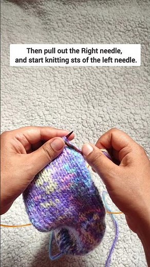 MAGIC LOOP:- How to knit socks on Long needles?