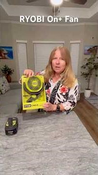 RYOBI ONE+ portable fan with clamp