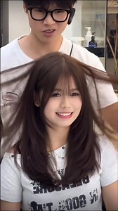 Korean Salon Style Haircut at Home 💖 Girls Hairstyle Tutorial 😍