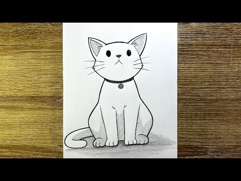 Comment dessiner un Chat facilement | Dessin de chat