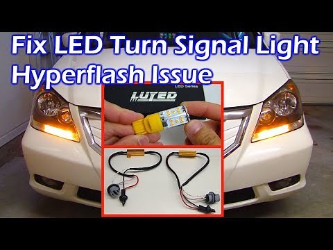 Fix LED Turn Signal Hyperflash Problem with Load Resistor