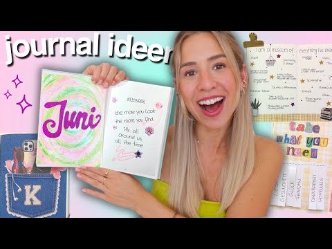 JUNE bullet journal pages * whimsy * 🎀🦋🌈🧚🏼 easy ideas to decorate your journal!