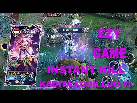 KADITA MODE LOCK LUO YI !! EZY GAME BUILD AND ITEM KADITA TERSAKIT TERBARU!! AUTO INSTANT KILL