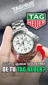 ¿Cómo usar la alarma de tu reloj Tag Heuer Alarm Quartz? ⏰ | AMX - Relojería y Estilo