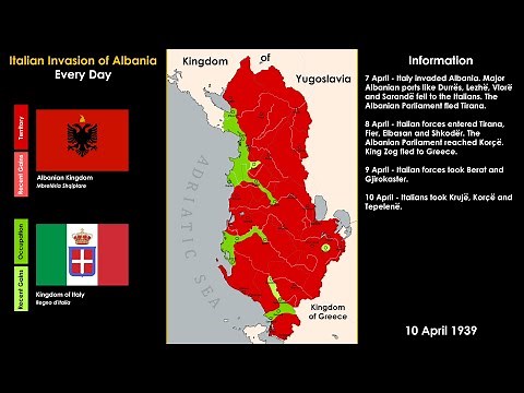 Italian Invasion of Albania (1939): Every Day