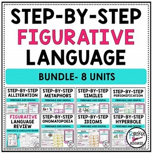 Figurative Language, Figurative Language Worksheet, Anchor Charts, Google Slides