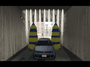 QB/ESX FiveM - MH-Carwash with props and particals, a drive thru carwash system, just like real life