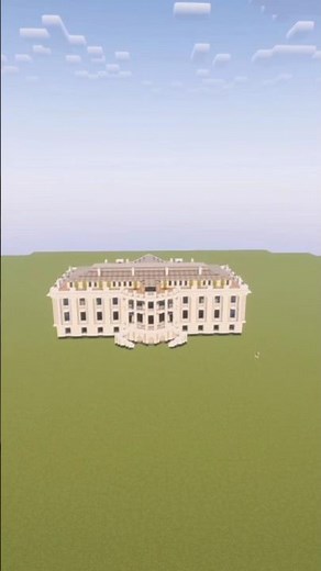 Minecraft USA White House Build + Schematic build #minecraft #shorts