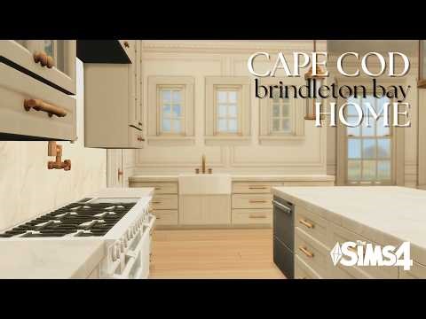 Cape Cod Home in Brindleton Bay | Sims 4 Speed Build