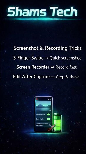 Hidden Screenshot & Screen Recording Tricks 😱 | Pro Windows & Mobile Tips | Shams Tech