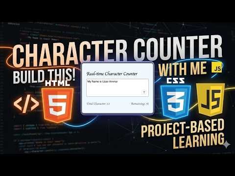 Create a Working Character Counter | HTML CSS JavaScript
