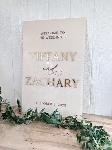 3D Welcome to the Wedding | Acrylic Welcome Sign | 3D Mirror Wedding Welcome Sign - WS73 - Etsy