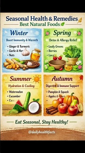Eat With the Seasons 🌾 | 12 Powerful Natural Foods That Boost Your Health All Year!