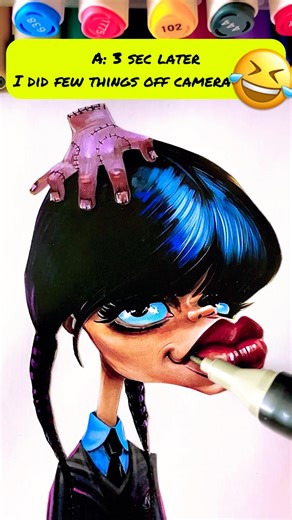 Art Tutorials Be Like 👀😱🤣 WEDNESDAY vs Funny art | Relate this? How to go viral