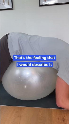 How to use Exercise ball to reduce lower back pain