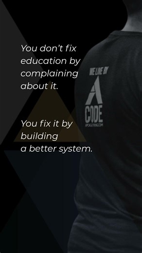 You don’t fix education by complaining #apogeestrong #microschool