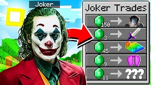 Minecraft But Joker Trades OP Items