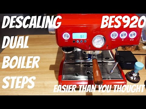 HOW TO DESCALE THE DUAL BOILER? DESCALING THE BREVILLE SAGE DUAL BOILER BES920 EASY WAY TO DESCALE☕