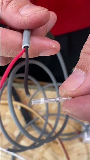 HEAT SHRINK SOLDER WIRE SPLICE #shorts