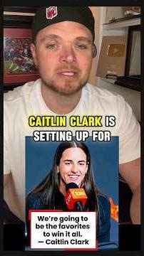 Caitlin Clark: “We’re Favorites to Win It All” 👀🏀🔥 #caitlinclark #wnba #shorts
