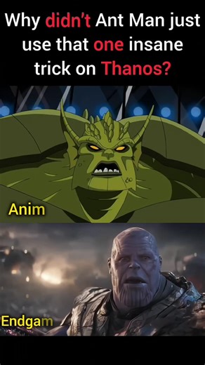 Why Didn’t Ant Man Just END Thanos Instantly ? #shorts