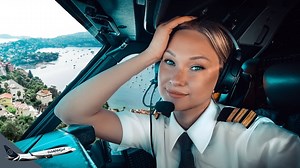 Beautiful LANDING Côte d’Azur Nice Airport 🇫🇷 #PilotLife #POV #Cockpit | DutchPilotGirl