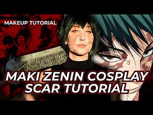 Maki Zenin Cosplay Makeup Tutorial ♡ Jujutsu Kaisen 呪術廻戦 | How-To Burn Scar SFX