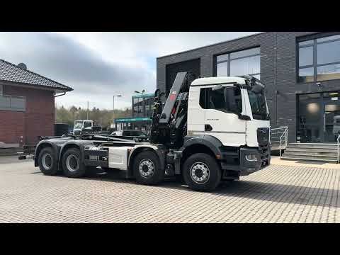 MAN TGS 41.440 8x4 BB Abrollkipper MultiLift 20s56 Kran Hiab 302-5 HD Truck Solutions