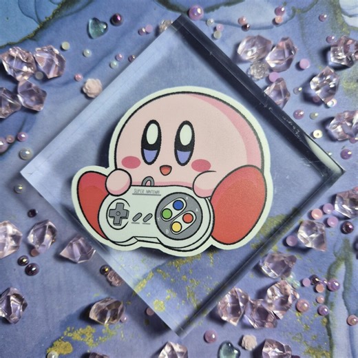 Game Series Kirby Console Vinyl Matte Sticker - Etsy