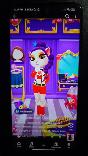 Rumi Golden Kpop Demon Hunters My Talking Angela #rumi #kpopdemonhunters #mytalkingangela2 #huntrix