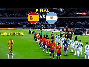 SPAIN vs ARGENTINA | Final FIFA World Cup 2026 USA | Full Match Penalties | Realistic PES Gameplay