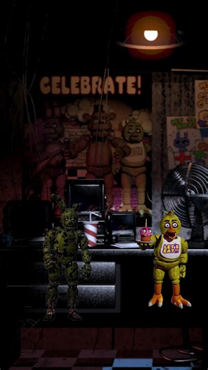 Foxy vs springtrap #fnaf #springtrap #dc