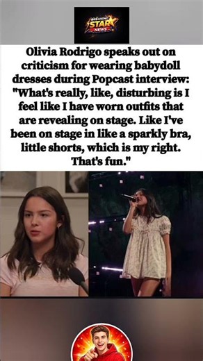 Olivia Rodrigo on revealing outfits: "That's my right. That's fun." 🎤💃
