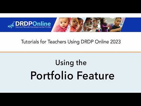 Using the Portfolio Feature in DRDP Online