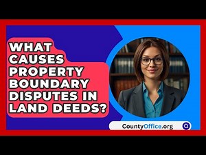 What Causes Property Boundary Disputes In Land Deeds? - CountyOffice.org