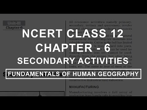 Secondary Activities - Chapter 6 Geography NCERT Class 12