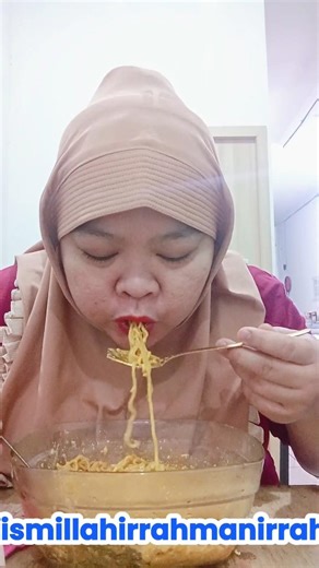 MUKBANG 2 MIE GORENG RENDANG #miehomemade #food